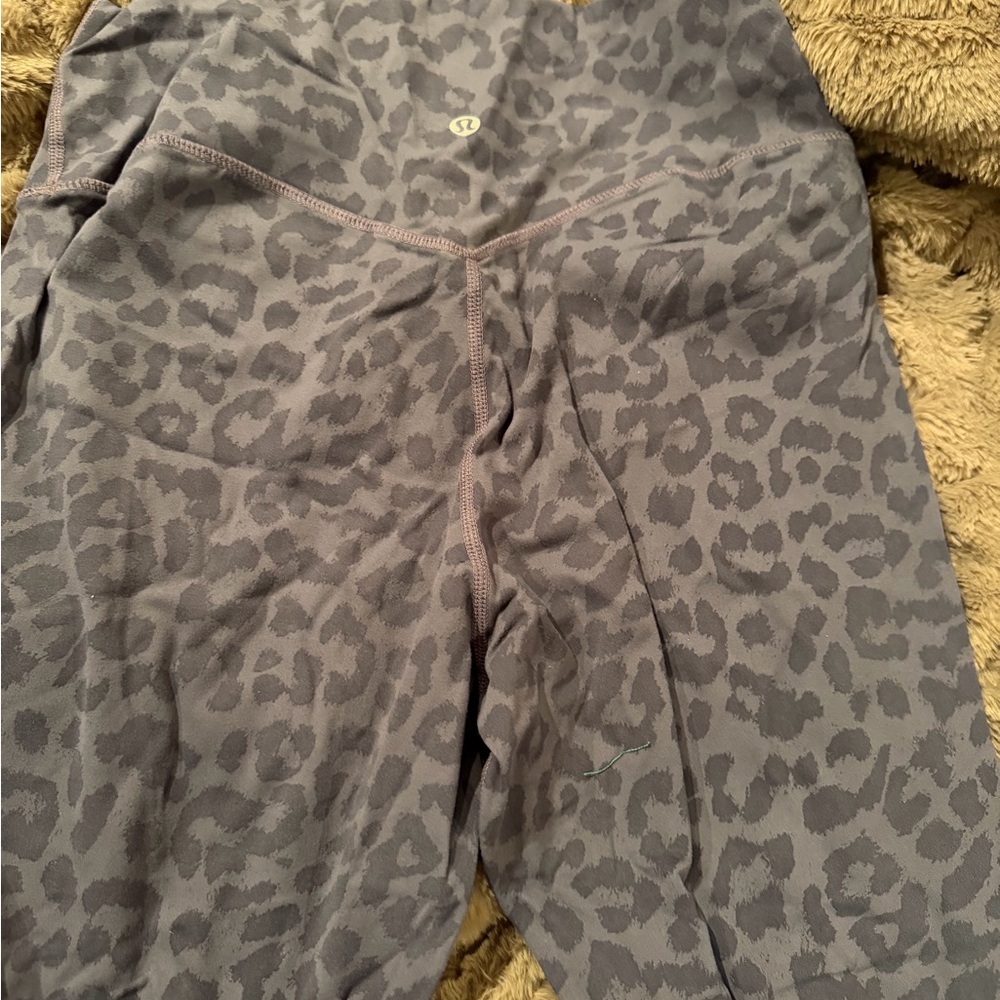 Gray lululemon Leopard Print Leggings